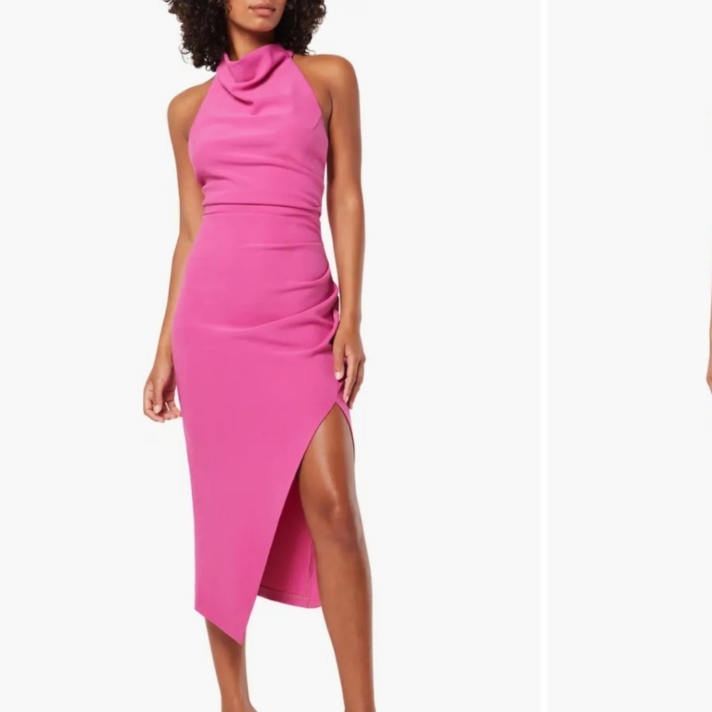 Elliatt Hot Pink Paxton Midi Dress NWOT Size Small